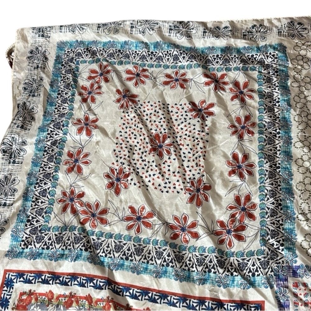 Johnny Was Multicolor Floral Scarf - Picture 9 of 11